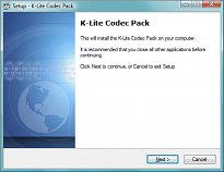 K-Lite Codec Pack Full - instalace