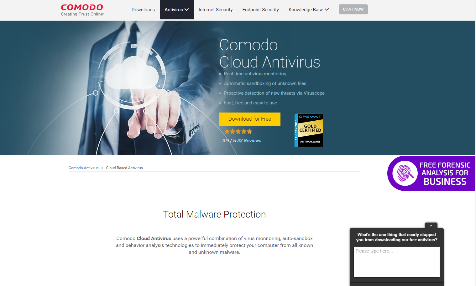 Comodo Cloud Antivirus