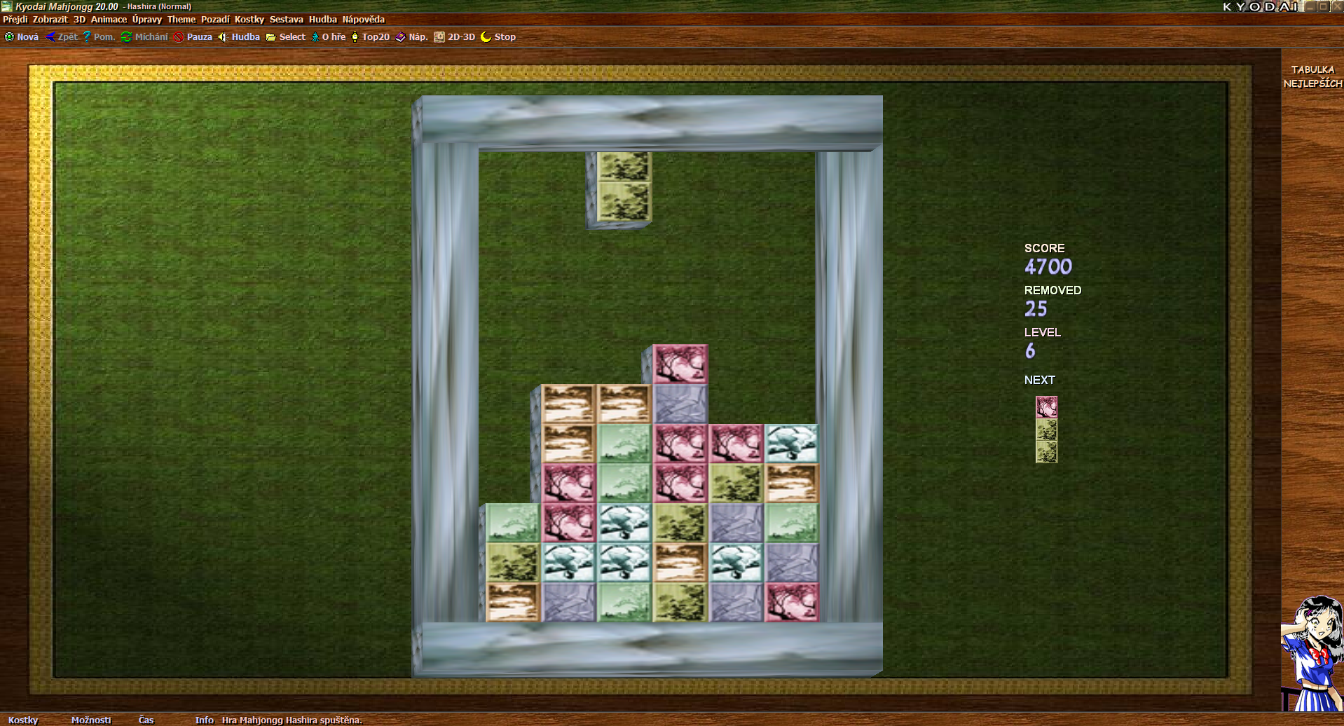Kyodai Mahjong Tetris