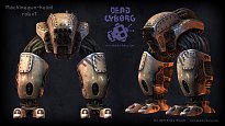 Machinegun-head robot