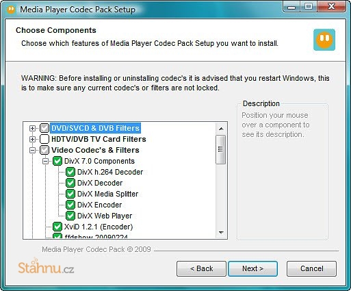 media player codec pack setup