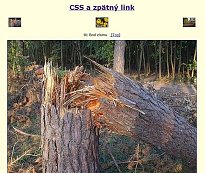 CSS a zpětný link
