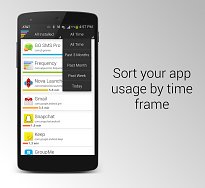 Třiďte aplikace podle času
