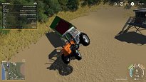 Převrácený traktor