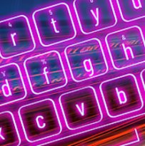 Neon Theme Keyboard (mobilní)