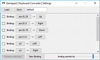 Gamepad 2 Keyboard Converter
